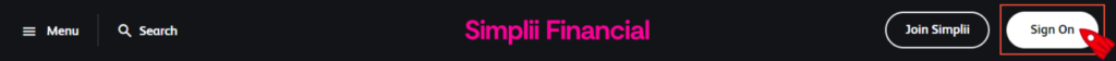 Simplii Financial Sign On