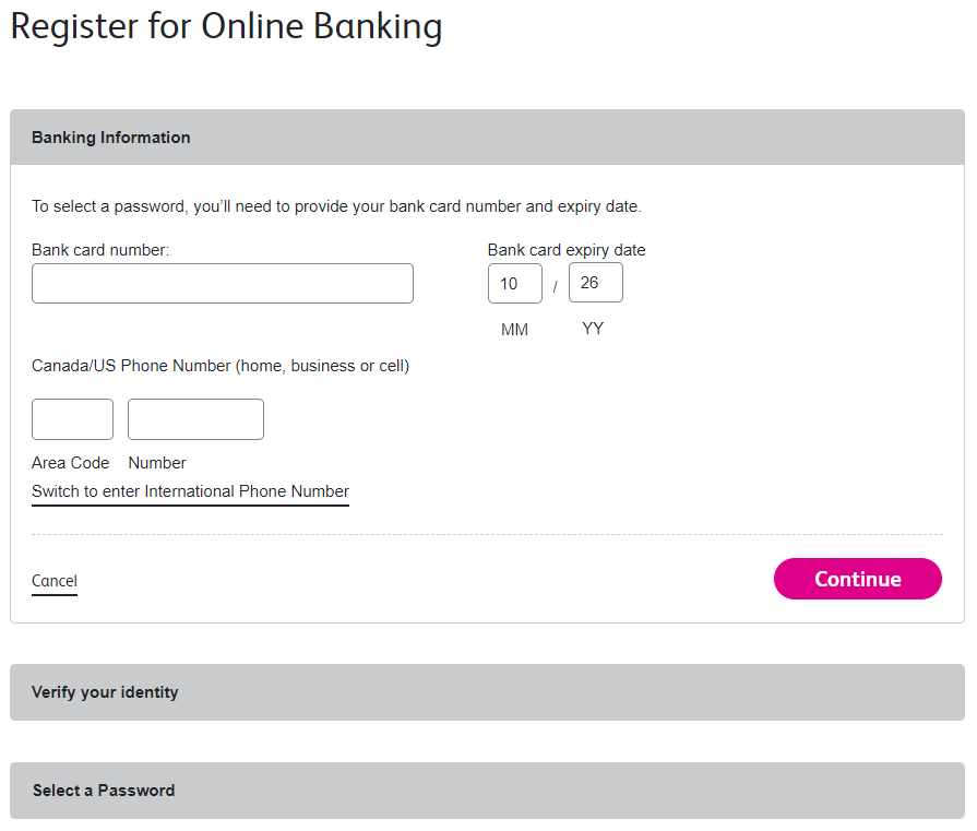 Simplii Financial Banking information